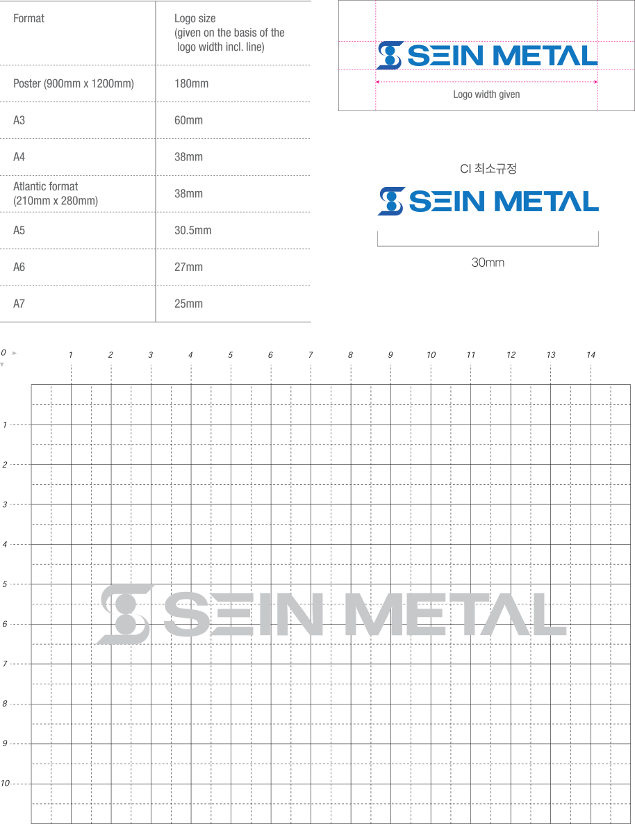 Wordmark, Grid