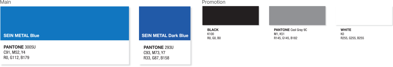 Dedicated colours